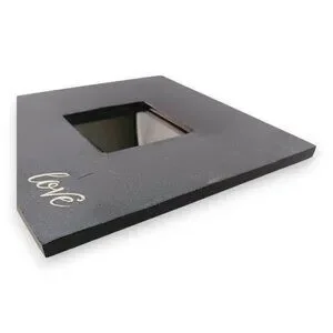 IKEA MALMA Framed Art Mirror- Square-LOVE- Gray-10x10