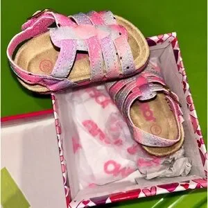 Infant Size 2 Rainbow Pastel Sandals