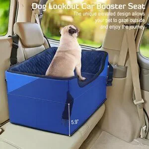 INFANZIA Dog Booster Car Seat For Small Medium Large Dogs