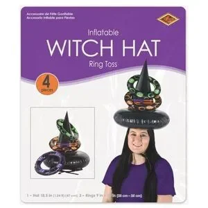 Inflatable Witch Hat Ring Toss