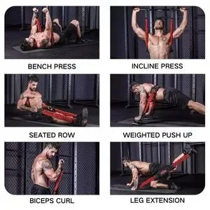 Innsta✨Adjustable Bench Press Resistance Device✨Bands/Belt✨Home Exercises✨Gym