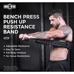 Innsta✨Adjustable Bench Press Resistance Device✨Bands/Belt✨Home Exercises✨Gym