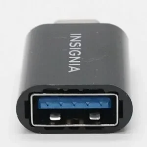 Insignia Black USB Cable With Adapter