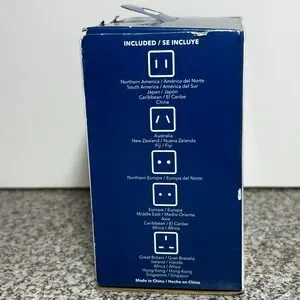 Insignia Travel Converter & Adapter - Black - Complete With 5 Adapters