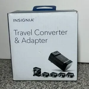 Insignia Travel Converter & Adapter - Black - Complete With 5 Adapters‎