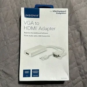 INSIGNIA VGA to HDMI ADAPTER - WHITE