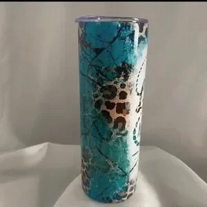 Inspirational Anchor Tumbler With Teal And White Design