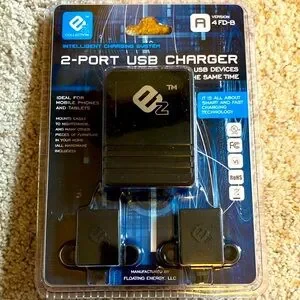 Inteligent Charging System 2 Port USB Charger Version A 4 FD-B NEW