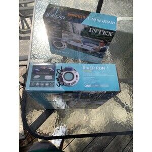 Intex River Run 1 Lounge Inflatable Floating Water Tube 53"