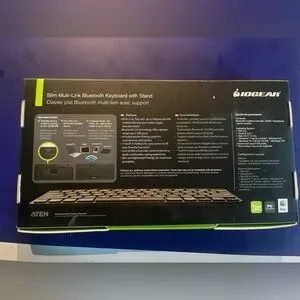 Iogear Slim Multi-Device Bluetooth Keyboard With Adjustable Stand