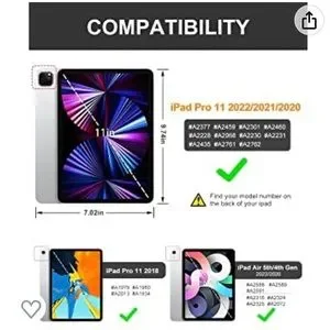 IPad Pro 11 2022/2021/2020 Purple Case With Stand