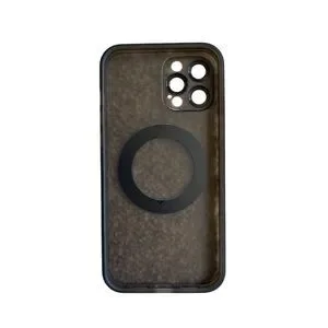 IPhone 12 Pro Max Case Black W/ Ring Stand & Lens Protection
