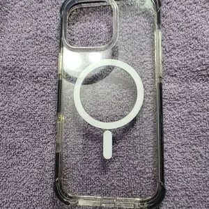Iphone 16 Pro Max Clear Protective Phone Case with Ring Holder