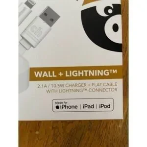 Iphone Wall and Lightening Cable 3ft