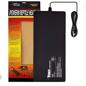 IPower Reptile Heat Pad 8x18 Inch 24w Under Tank Terrarium Warming Heat Mat