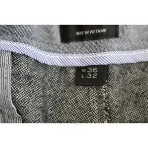 J.Crew Pants Mens Size 36 X 32 Gray Cotton Blend Flat Front Straight Leg Chino
