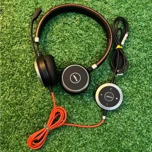 Jabra Black and Red Wired Headset