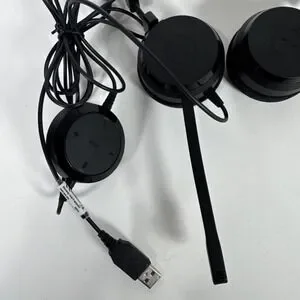 Jabra Evolve 20 Stereo Dual Ear USB Wired Headset HSC016 Black - Tested & Works