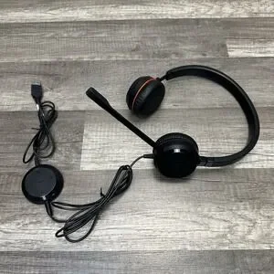 Jabra USB & 3.5mm Stereo Headset Connection Evolve 30 II MS Black ENC060