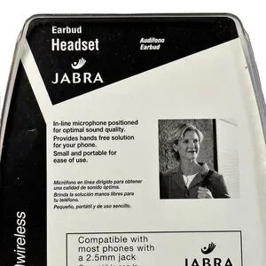 Jabra Verizon Earbud Headset Brand New 2.5mm Jack NIP Microphone