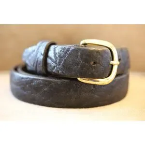 Jacob Hill JR African Elephant Belt: Chestnut Leather Brown 55 inches long