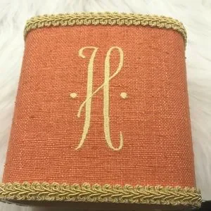 jan sevadjian designs Monogrammed “H” Tissue Box
