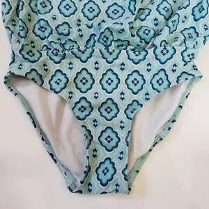 Janie and Jack Blue Flower Halter Swimsuit