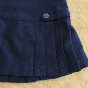 JANIE AND JACK NAVY BLUE WOOL FULLY LINED SKIRT SIZE 12-18 MONTHS NWOT