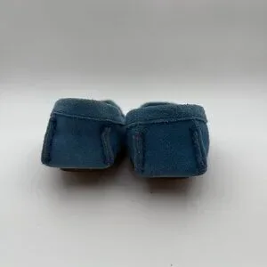 Janie & Jack Boys Blue Suede Shoes Slip On Great For Easter Outfit Sz 10-11