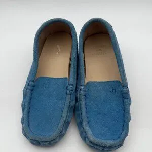 Janie & Jack‎ Boys Blue Suede Shoes Slip On Great for Easter Outfit Sz 10-11