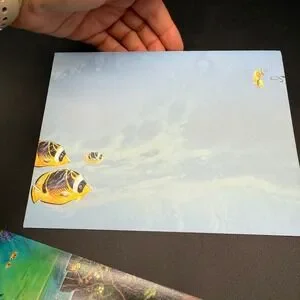 Jeff Wilkie Paradise Falls Tropical Ocean Greeting Card By Leanin' Tree Unused