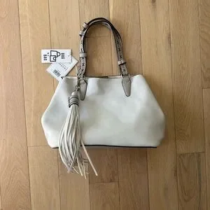 JEN & CO - Aliza Satchel Bag In A Bag NWT Grey