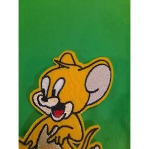 Jerry Mouse Iron On - Embroidered Patch/ Tom & Jerry/ 4"x 3" / New