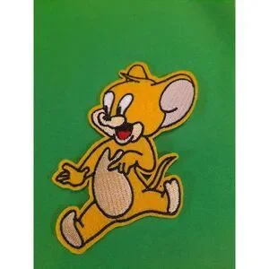 Jerry Mouse Iron On - Embroidered Patch/ Tom & Jerry/ 4"x 3" / New
