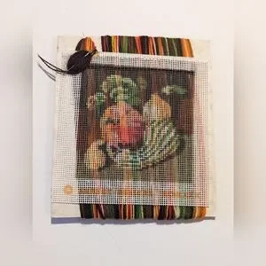 JIFFY NEEDLEPOINT GOURDS & PARSLEY BEGINNERS NEEDLEPOINT KIT