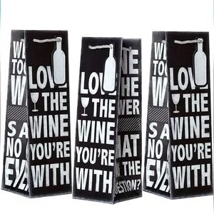 Jillson Roberts Love the Wine You're With Gift Bags 3 Pack