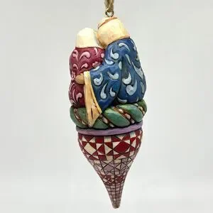 Jim Shore Holy Family On Finial Hanging Ornament 2010 Christmas Nativity 4019790
