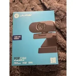 JLab Go Pop USB HD Webcam Black 1080p/30 FPS 2.1 Megapixels Privacy Shutter