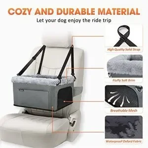 JOEJOY Deluxe Dog Booster Seat With Sturdy Metal Frame And Safety Leash NEW