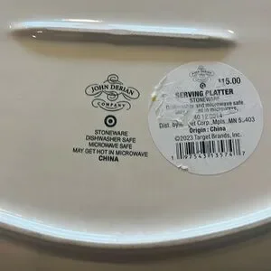 John Derian Company Stoneware Vegetable Platter