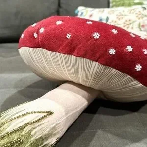 John Derian Mushroom Pillow
