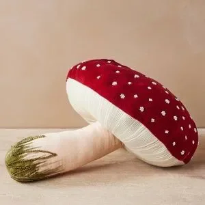John Derian Mushroom Pillow