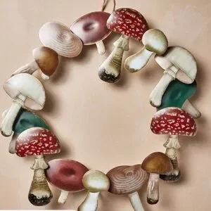 John Derian Mushroom Wreath