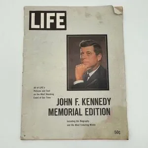 John F. Kennedy Life Magazine Memorial Edition President History Book Paperback