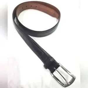 Johnston & Murphy Men's Double Calf Belt Black Size 38