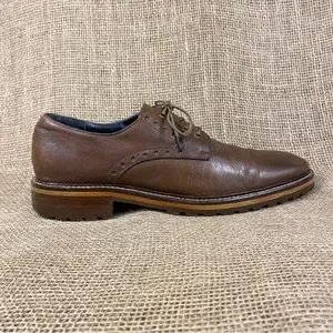 Johnston & Murphy Oxford‘s Brown Tie Up Dress Shoe Casual Mens Size 8M