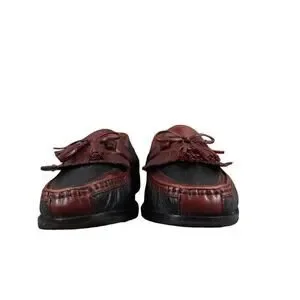 Johnston & Murphy Shoes Mens 10 Loafers Tassel Fringe Moccasin Leather Classic