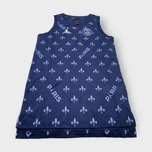 Jordan Nike Paris Saint Germain Statement Navy Vest Junior/ Boys Size Large New