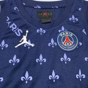 Jordan Nike Paris Saint Germain Statement Navy Vest Junior/ Boys Size Large New
