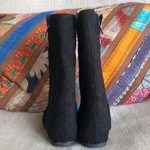 Joyfolie “Leighton in Black” Lace Baby Boots
